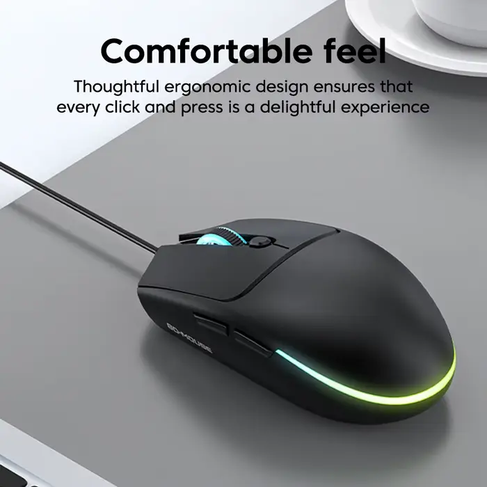 Souris sans fil M300 pour jeux e-sport avec éclairage RGB silencieux