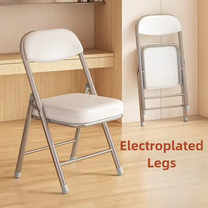 Chaise de bureau pliable, moderne et ergonomique, pour ordinateur, élégante, avec dossier, relaxante