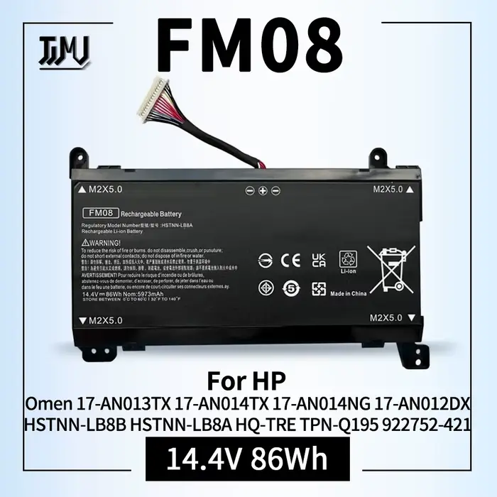 Batterie d'ordinateur portable FM08 pour HP OMEN 17-an013TX 17-an014TX TPN-Q195 HSTNN-LB8B