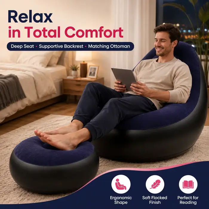 1 chaise longue gonflable