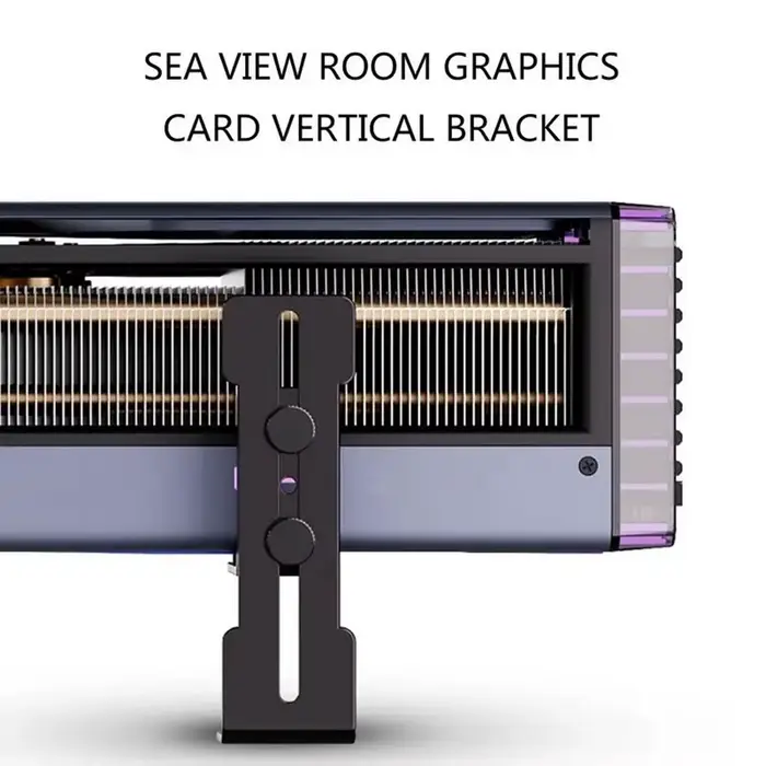 Support de carte graphique réglable, support de carte vidéo, support GPU pour boîtier de PC de bureau ITX/ATX, accessoire pour éviter le desserrage