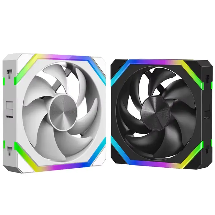 JUMPEAK CS120 ARGB ventilateur de refroidissement 360mm 240mm épissage empilable modulaire PWM silencieux 120mm RGB ventilateurs pour boîtier PC de jeu refroidisseur d'eau