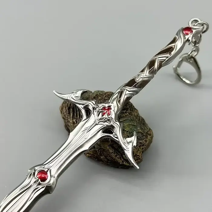 Épée longue Githyanki 22 cm Baldur's Gate 3 Périphériques de jeu Arme en métal Modèle 1: 6 Équipement de poupée