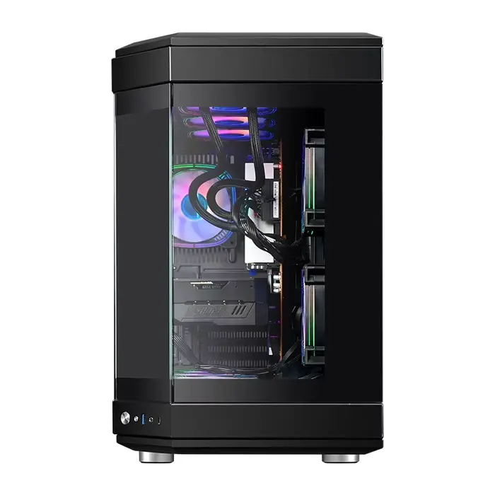 Boîtier de PC de jeu intelligent ATX avec écran LCD