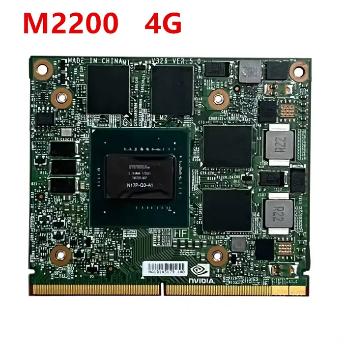 Original M2200 M2200M 4GB GDDR5 MXM 3.0 pour Dell M7510 M7520 HP ZBook15 G3 G4 carte graphique vidéo