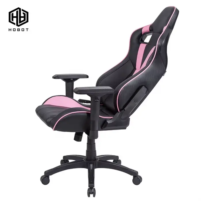 Chaise de jeu PC ergonomique rose