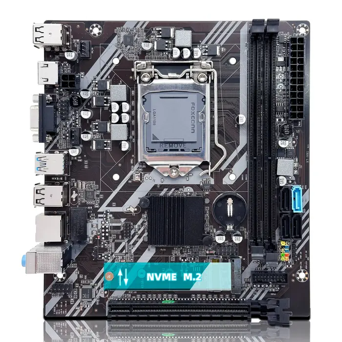 ZSUS B75 carte mère LGA 1155 cartes mères de bureau prenant en charge la RAM DDR3 avec Interface NVME M.2 USB3.0 SATA3.0