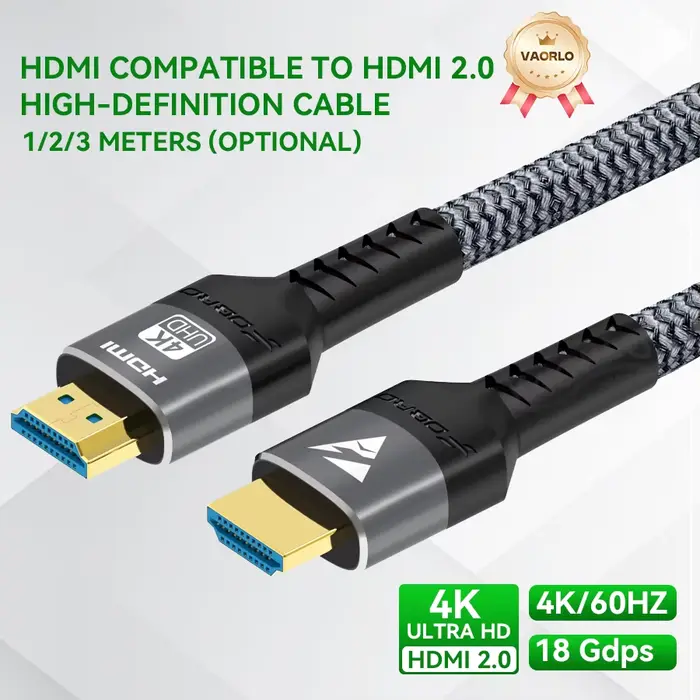 Câble HDMI, compatible 4K 60 Hz