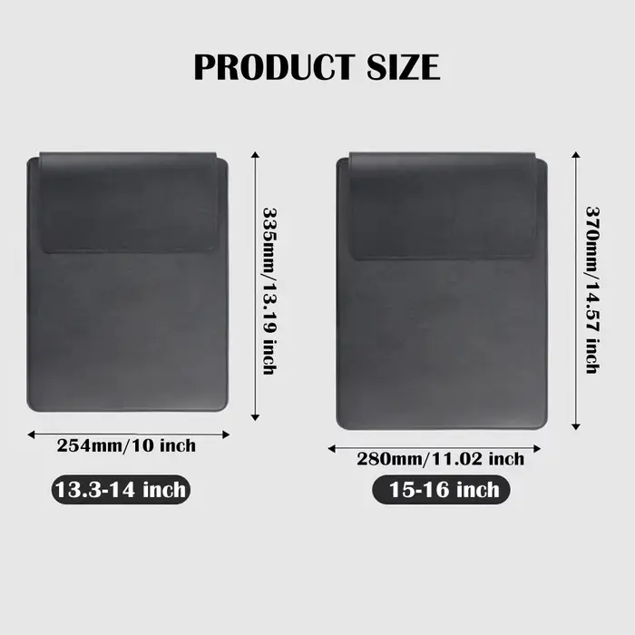 Housse pour ordinateur portable avec support réglable de 13 à 15 pouces