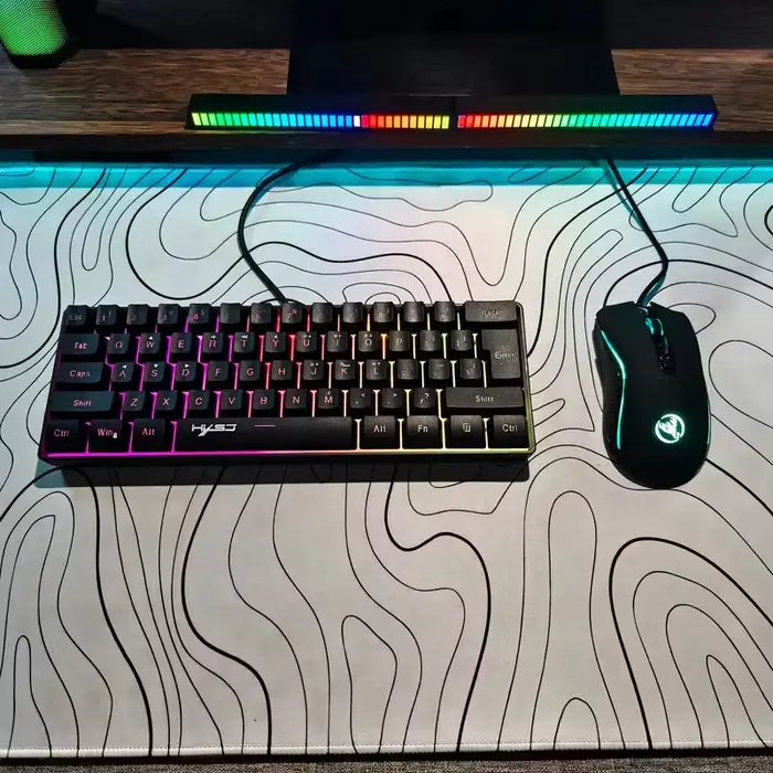 Ensemble clavier et souris de jeu rétroéclairés RVB 61 touches – Ensemble PC/ordinateur portable com