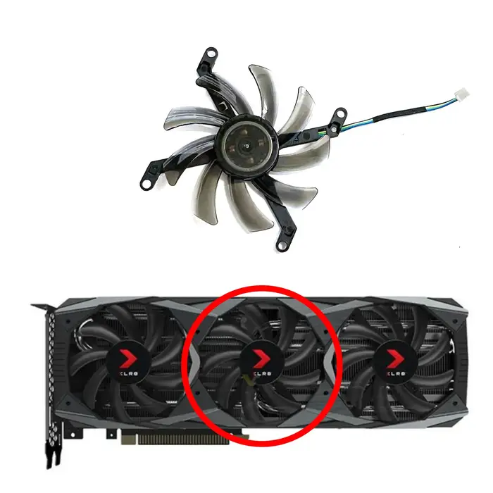 UKGF nouveau ventilateur GPU 85MM T129215SU RTX2070S pour Inno3d PNY Geforce RTX 2070S 2080ti 2080S GTX1080ti XLR8