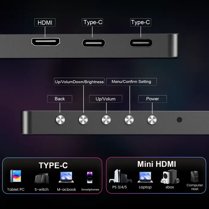 Moniteur Portable de jeu OLED 16 pouces