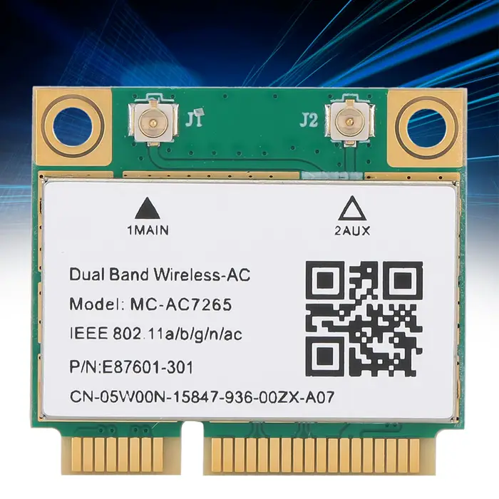 Carte réseau double bande Mini PCI‑E Gigabit