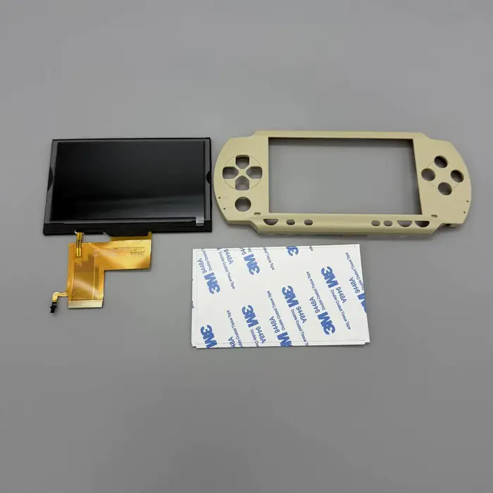 Écran plastifié PSP1000 LCD entièrement laminé pour Sony PlayStation Portable/PSP1000. Livraison de la couverture avant personnalisée