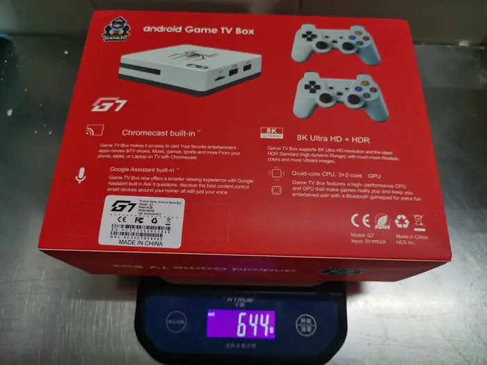 Consoles de jeux vidéo G7 8K 3D 64 Go avec manette sans fil 2.4G