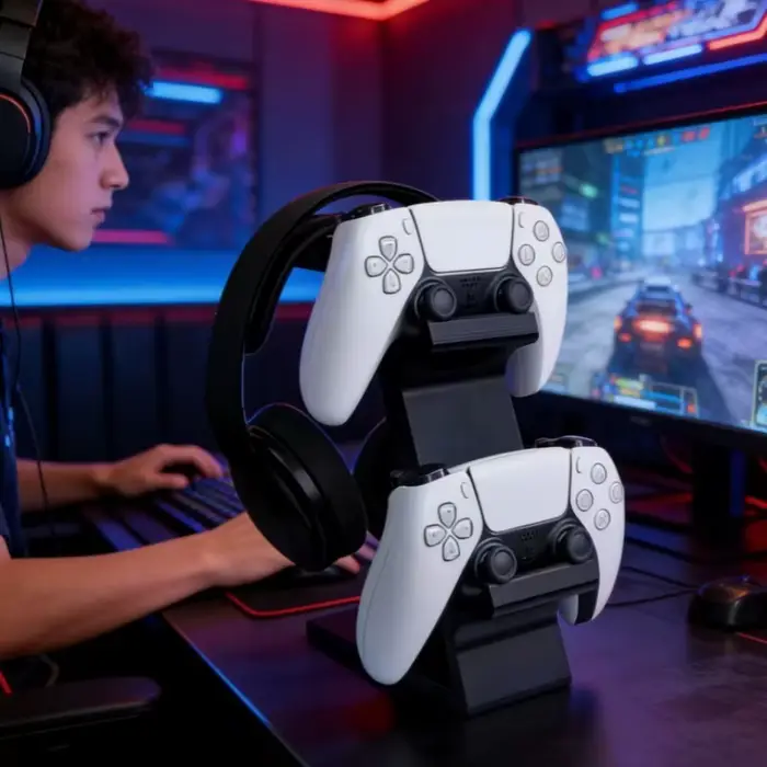 Support de casque et de manettes de jeu multifonctionnel universel pour PS4/PS5/XBOX