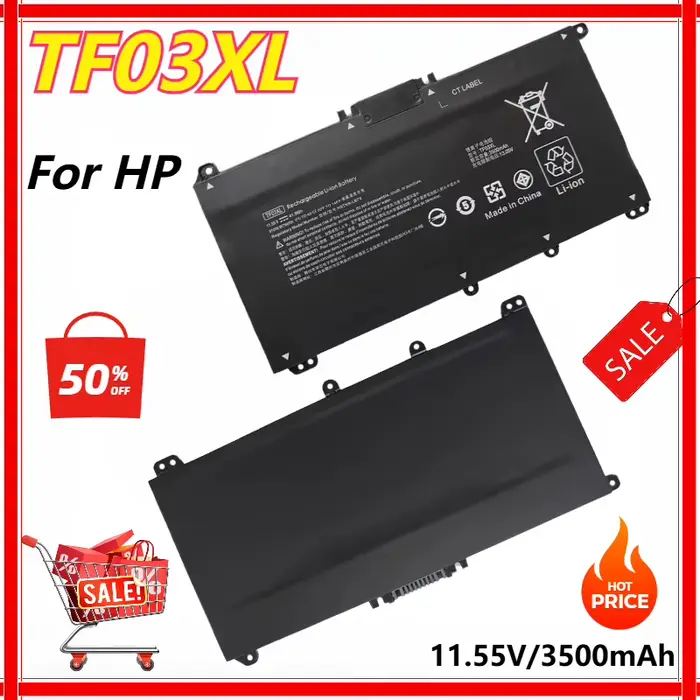 TF03XL TF03 batterie d'ordinateur portable pour HP pavillon 15-CC 14-bf033TX 14-bf008TU 14-bf108TX HSTNN-UB7J TPN-Q188 TPN-Q189 TPN-Q190 Q191
