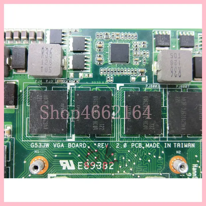 G53JW GTX460M-V1.5G/GTX560M-V2G carte graphique VGA pour ASUS ROG G53SW G53SX