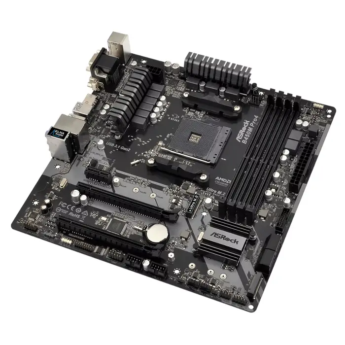 ASROCK flambant neuf B450M PRO4 AMD B450 carte mère AM4 Support DDR4 Ryzen 5 5600X 7 5800X3D 5800X 9 5900X