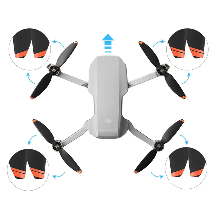 Hélice de remplacement pour Drone DJI Mini 4K/Mini 2/SE 4726, 16 pièces, ventilateurs à ailes légers