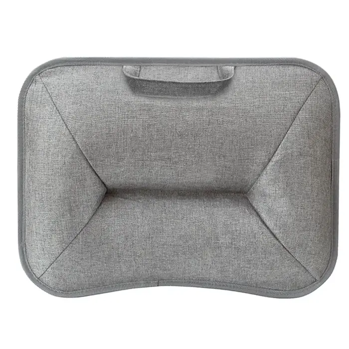Bureau d'ordinateur portable avec coussin d'oreiller doux, plateau rembourré multifonctionnel pour ordinateur portable, pour jeu de travail
