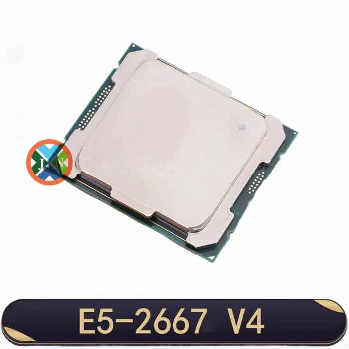 XEON-Processeur CPU E5 2667 V4 d'Occasion, 8 Cœurs, 3.2GHz, 25 Mo, L3, C156, E 135W, SR2P5, LGA 2011