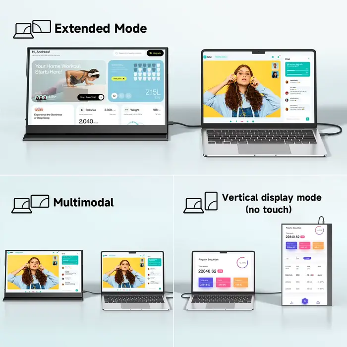 Écran tactile portable UPERFECT 15