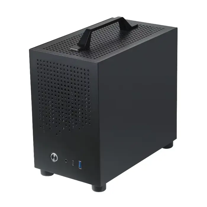 Boîtier de jeu portable Mini ITX 7,6 L SKTC A17 avec poignée, prend en charge les alimentations SFX