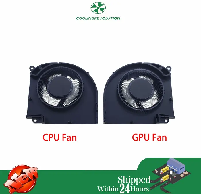 Ventilateur de refroidissement CPU/GPU pour ordinateur portable Gigabyte Gaming A16 CMH GA6H GA63H EG75050S1-C170-S9A EGC75050S1-C150-S9A