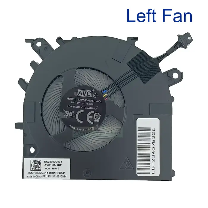 Ventilateur de refroidissement CPU GPU pour ordinateur portable Lenovo Yoga Slim 7 Pro-14ITL5 82FX