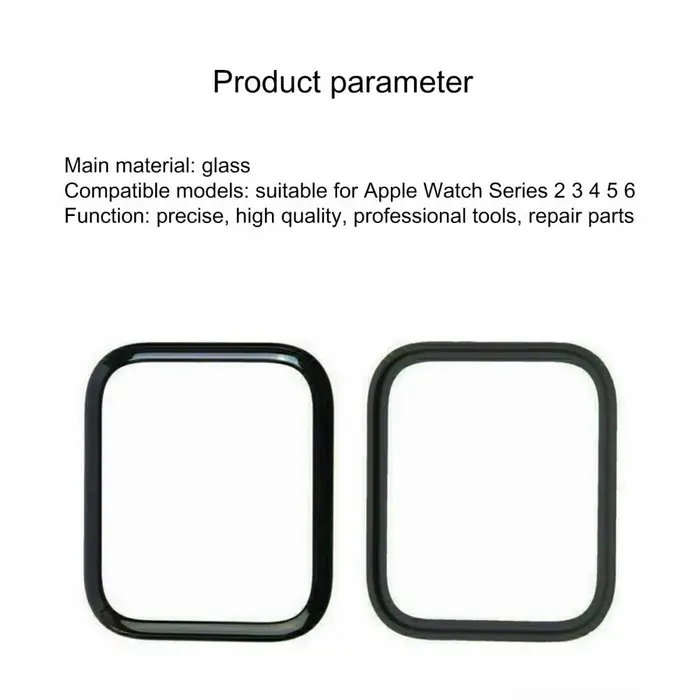 Kit de réparation de colle UV de remplacement de couvercle en verre LCD avant précis pour Apple Watch série 2/3/4/5/6 38mm 42mm 40mm