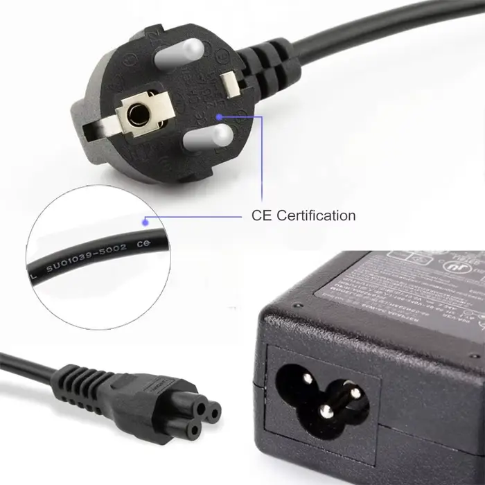 1.5M EU universel ordinateur portable 3 broches chargeur prise adaptateur secteur câble pour HP Dell Toshiba Sony ASUS