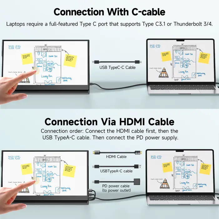 Écran tactile portable UPERFECT 15