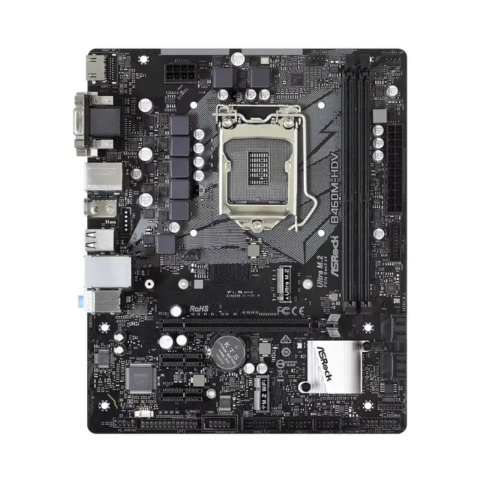 ASRock B460M-HDV carte mère Intel B460 LGA1200 10th Gen Core i9/i7/i5/i3 DDR4 128GB USB3.2 Gen1 SATA3 M.2 PCIe3.0