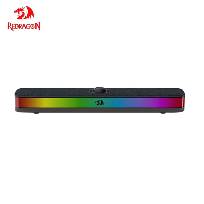 REDRAGON NEO GS515 USB RGB barre de son de bureau 2.0 canaux haut-parleurs stéréo pour ordinateur Su