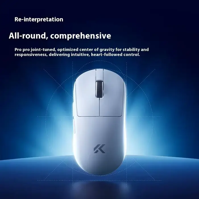 MCHOSE A7 V2 Ultra+ Souris de jeu sans fil tri-mode légère Paw3950 42000DPI 500MAh pour PC