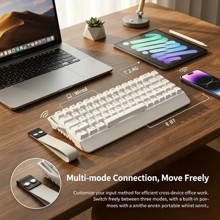 Clavier de jeu mécanique sans fil 60 %