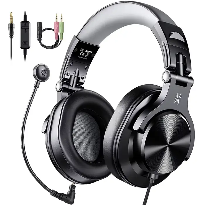 Oneodio – casque gaming de jeu filaire 3.5mm sur l'oreille avec Microphone détachable pour PC, ordin
