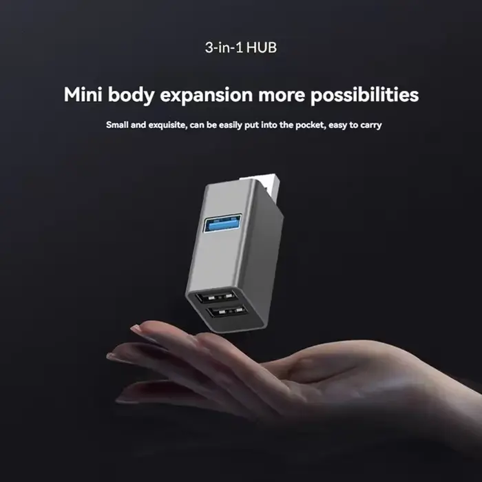 Hub USB 3 ports, haute vitesse