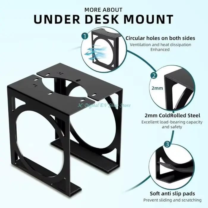 Support rangement sous le bureau E74D