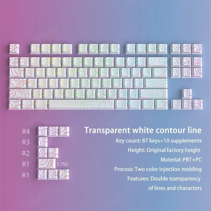 Capuchons de touches de clavier mécanique de jeu