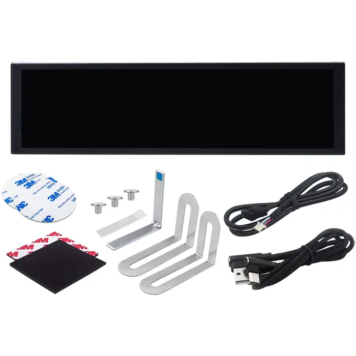9.2 ''IPS Type C écran secondaire TURZX 1920x462 LCD pour Windows 10 11 châssis d'ordinateur réseau CPU GPU RAM