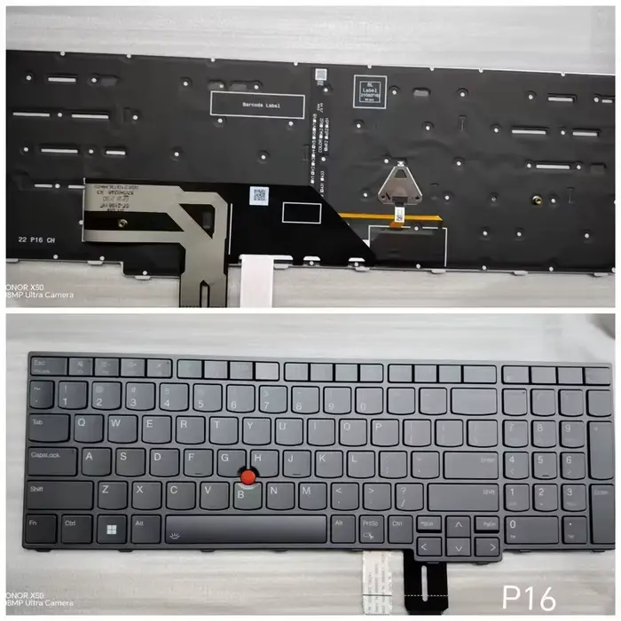 Clavier pour Lenovo ThinkPad P16 Gen1 Gen2 21D6D7 P16s Gen2 Gen3