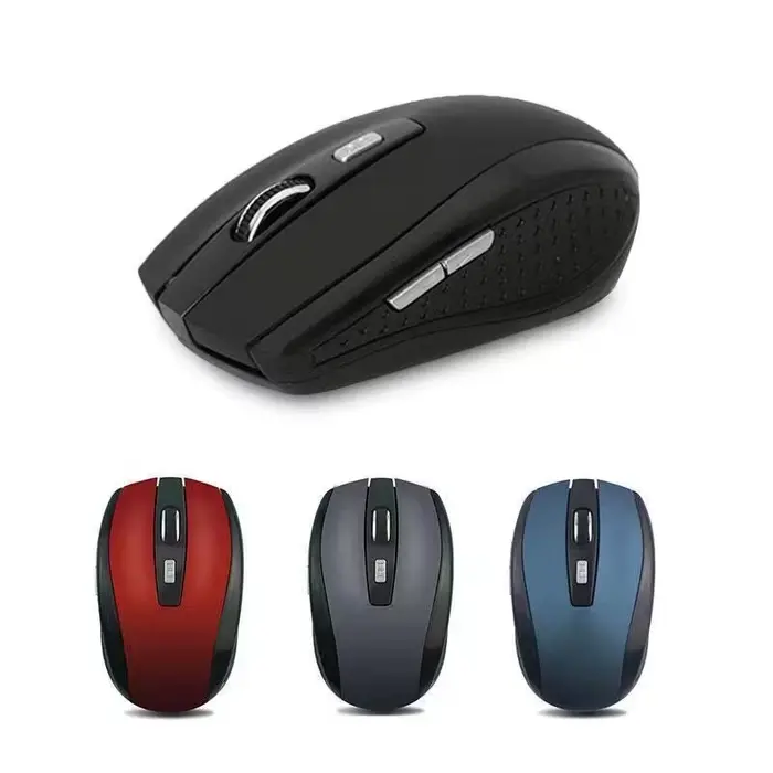 Souris sans fil optique rouge 6D de 2.4G USB