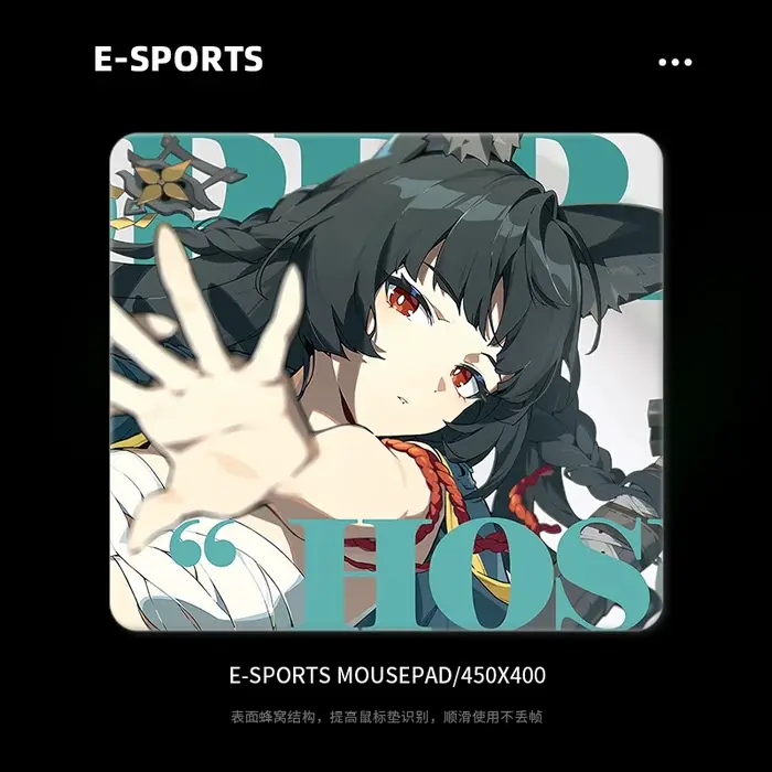 Tapis de souris de jeu Zenless Zone Zero Glass – Surface photovoltaïque épaisse améliorée pour l'eSports et le bureau