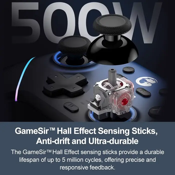 Gamesir Super Nova contrôleur de jeu manette de jeu Bluetooth sans fil avec bâtons de détection d'effet Hall pour Nintendo Switch 1 et 2 PC IOS