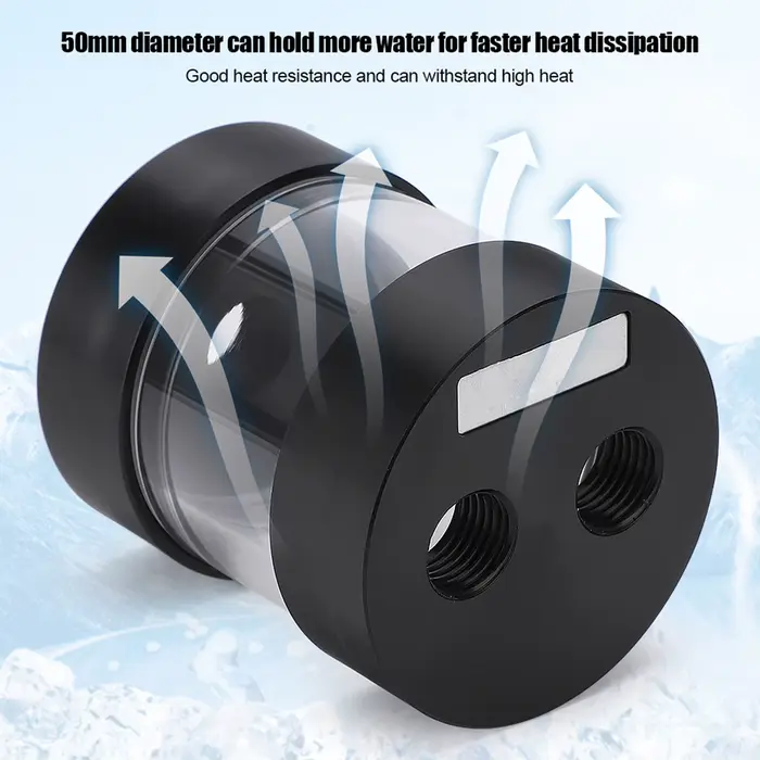 Réservoir d'eau de refroidissement cylindrique à 3 trous