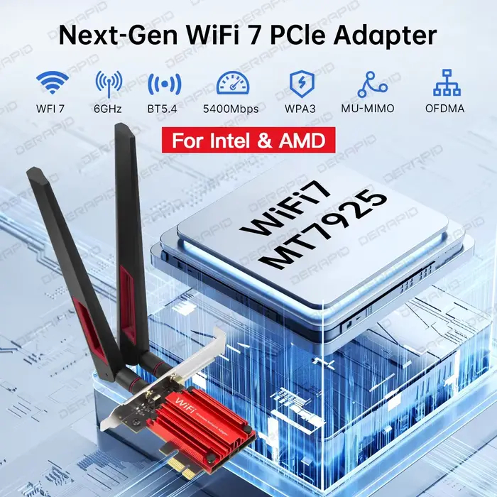 Carte réseau WiFi 7 BE6500 PCIe