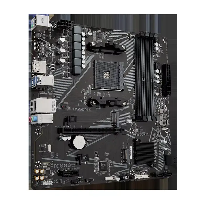 Carte mère GIGABYTE B550M K compatible avec les processeurs AMD AM4 Ryzen 5000