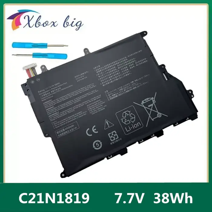 Batterie d'ordinateur portable pour ASUS VivoPle, C21N1819, 14 X420U, A420UA, F420UA, R459UA, 7.7V, 